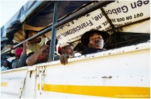 Leaving the Kalahari Desert for the High Court in Lobatse, Botswana, 2006.