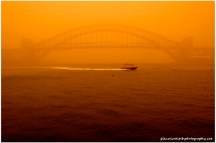 Dust Storm Over Sydney Harbour.&nbsp;2009.