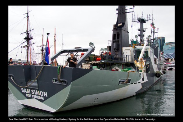 02_Sam Simon arrives at Darling Harbour Sydney 2014_© Glenn Lockitch