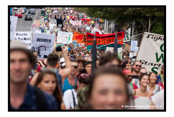 March In March, Sydney, 2014. © Glenn Lockitch 2014