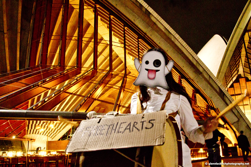 Free the Arts Protest. Sydney Opera House. © Glenn Lockitch 2015